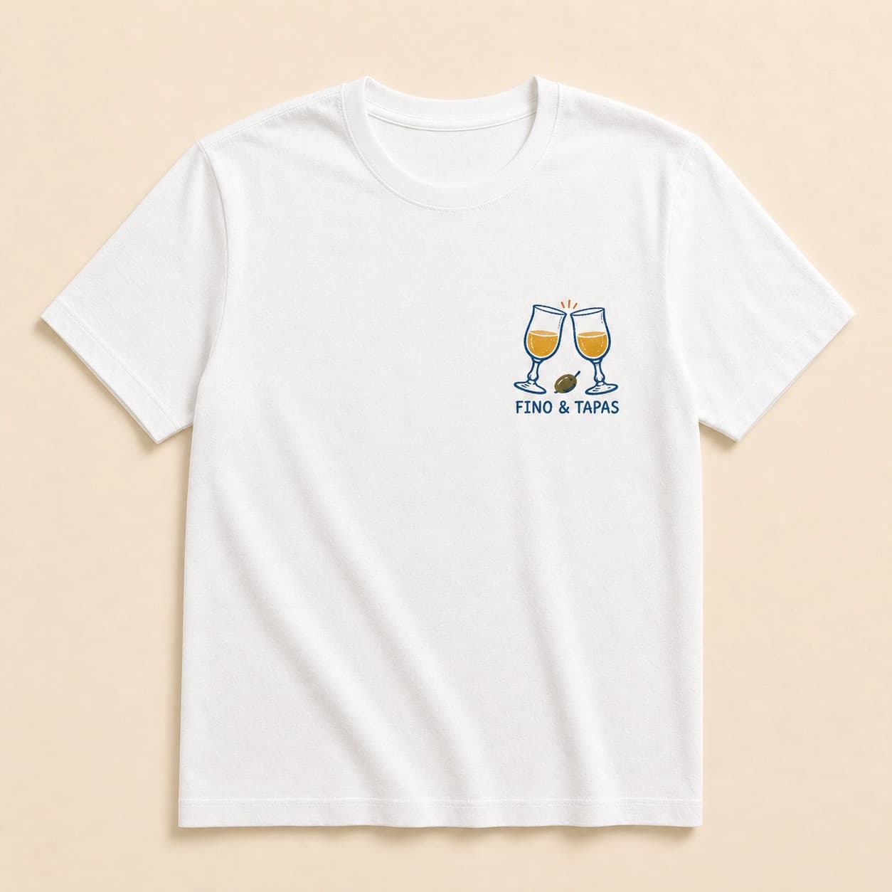 Ilustración de Camiseta Fino & Tapas