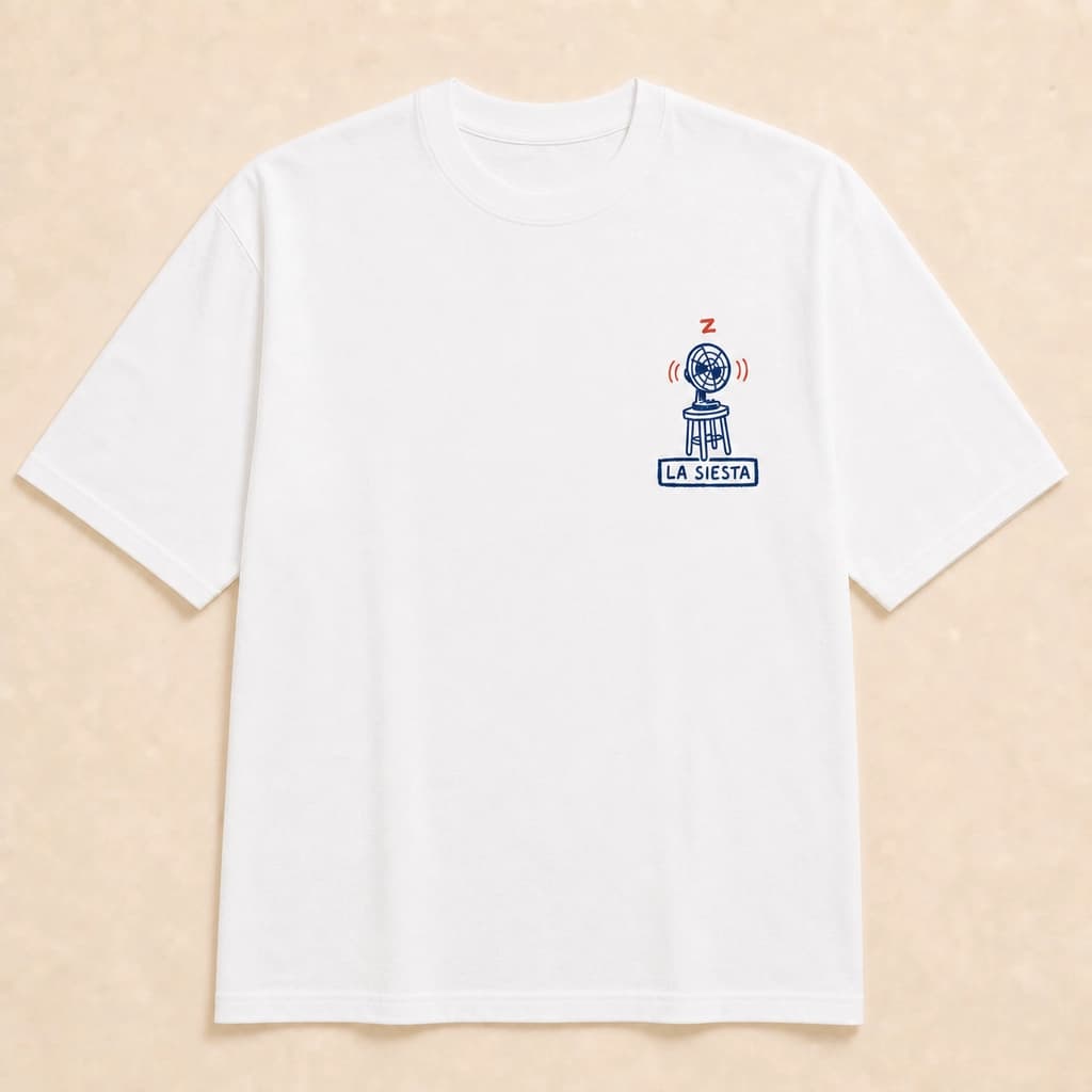 Ilustración de Camiseta La Siesta es Sagrada