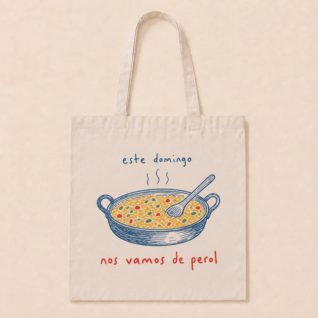Ilustración de Tote Bag Perol Cordobés