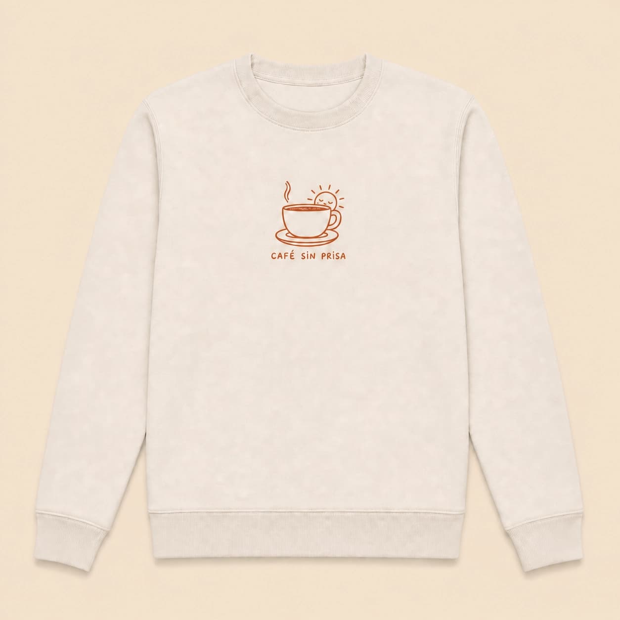 Ilustración de Sudadera Café Sin Prisa