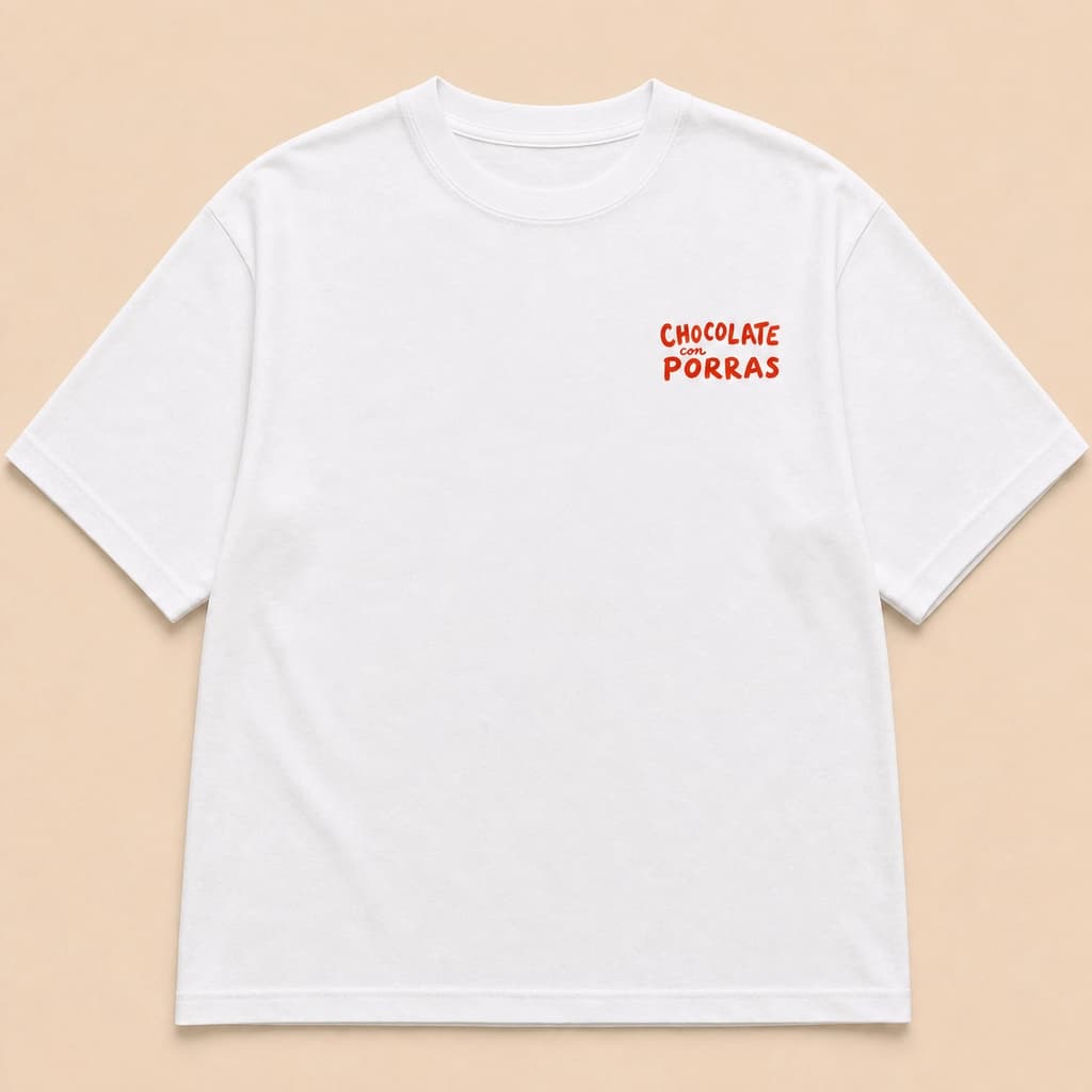 Ilustración de Camiseta Chocolate con Porras