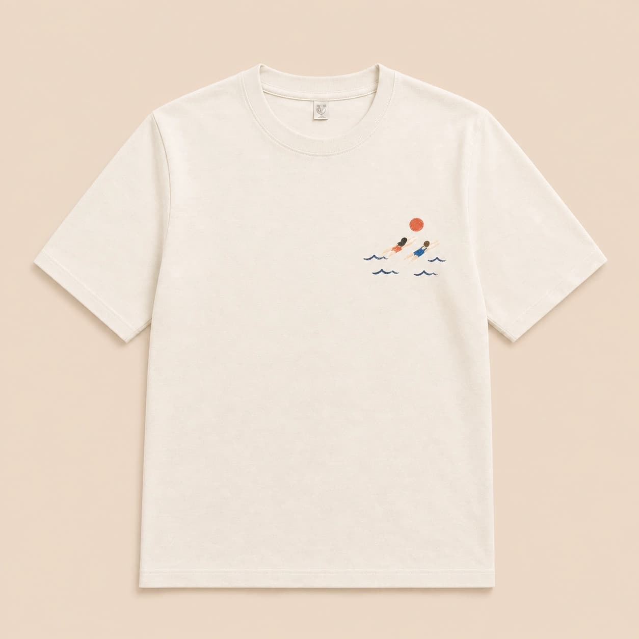Ilustración de Camiseta En el Mar