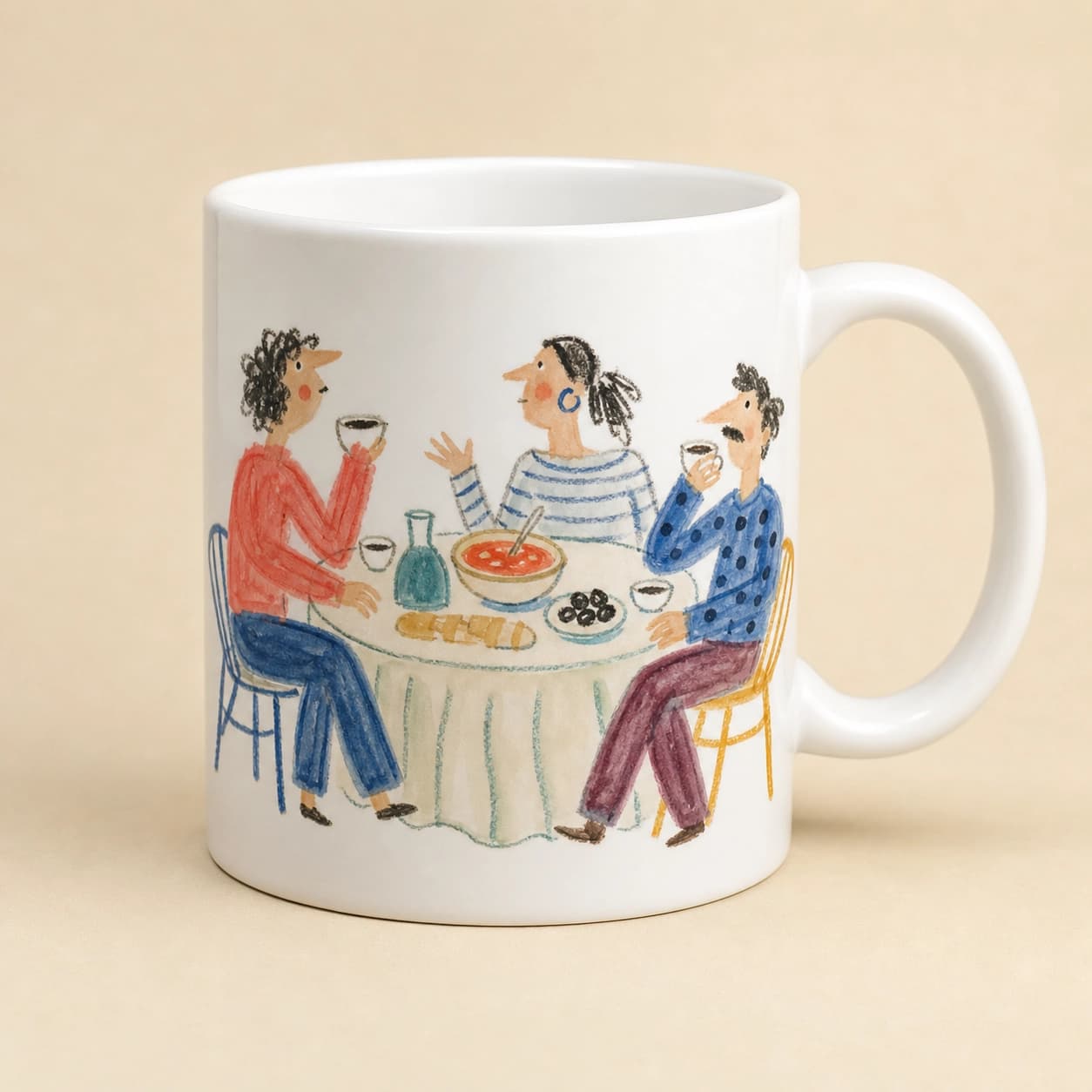 Ilustración de Taza Eterna Sobremesa