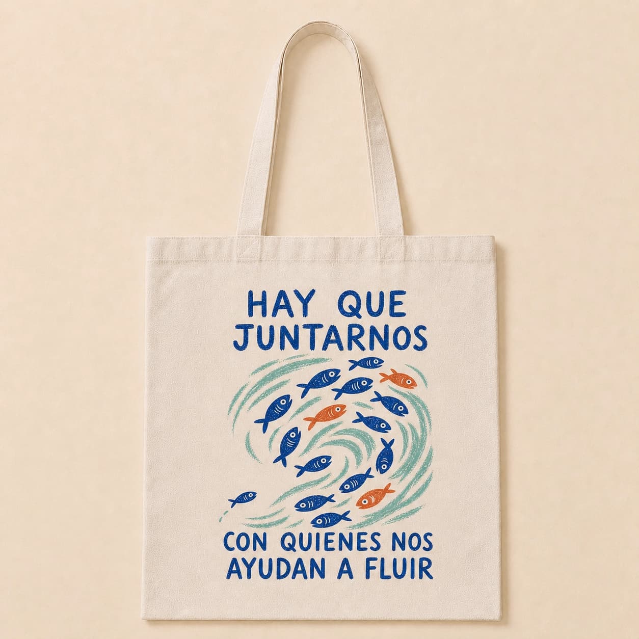 Ilustración de Tote Bag A Fluir