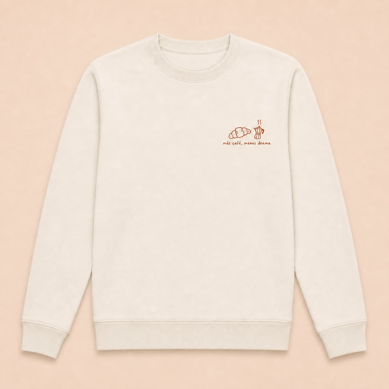 Ilustración de Sudadera Más Café, Menos Drama
