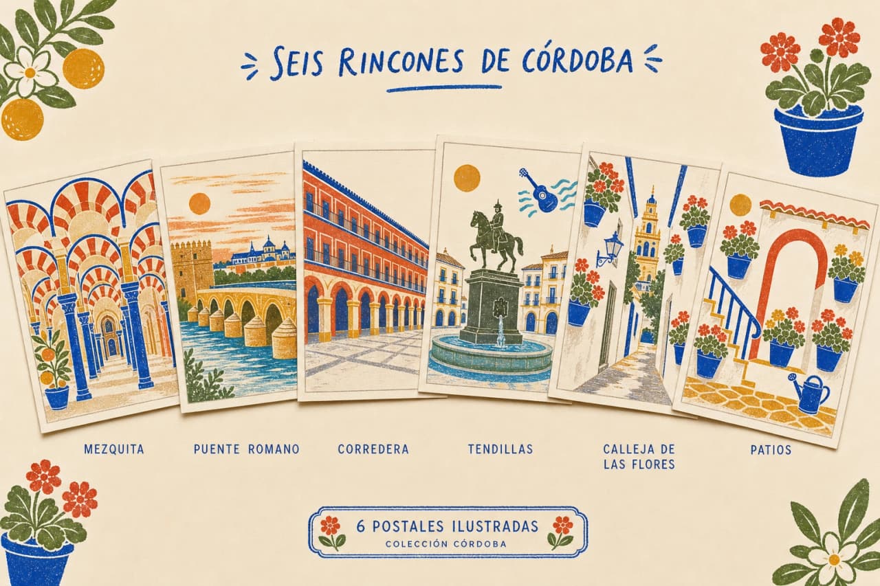 Ilustración de Pack de Postales de Córdoba