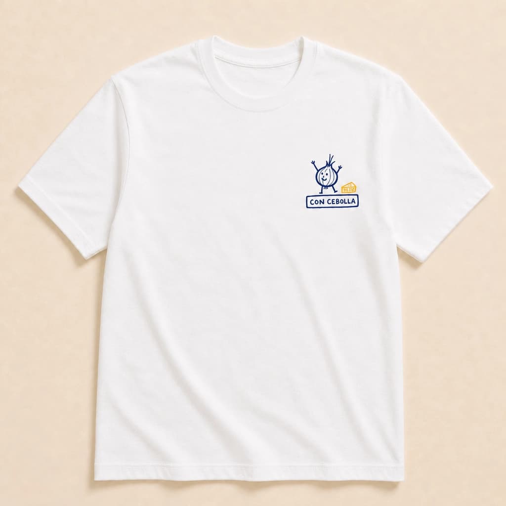 Ilustración de Camiseta Con Cebolla
