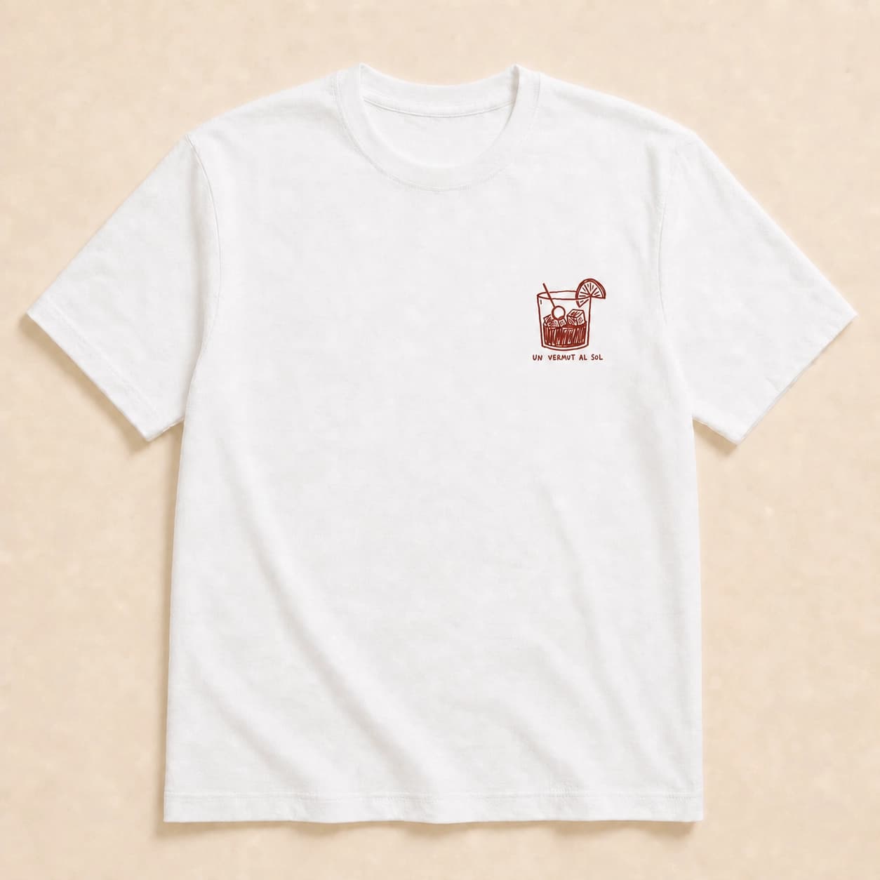 Ilustración de Camiseta Un Vermut al Sol