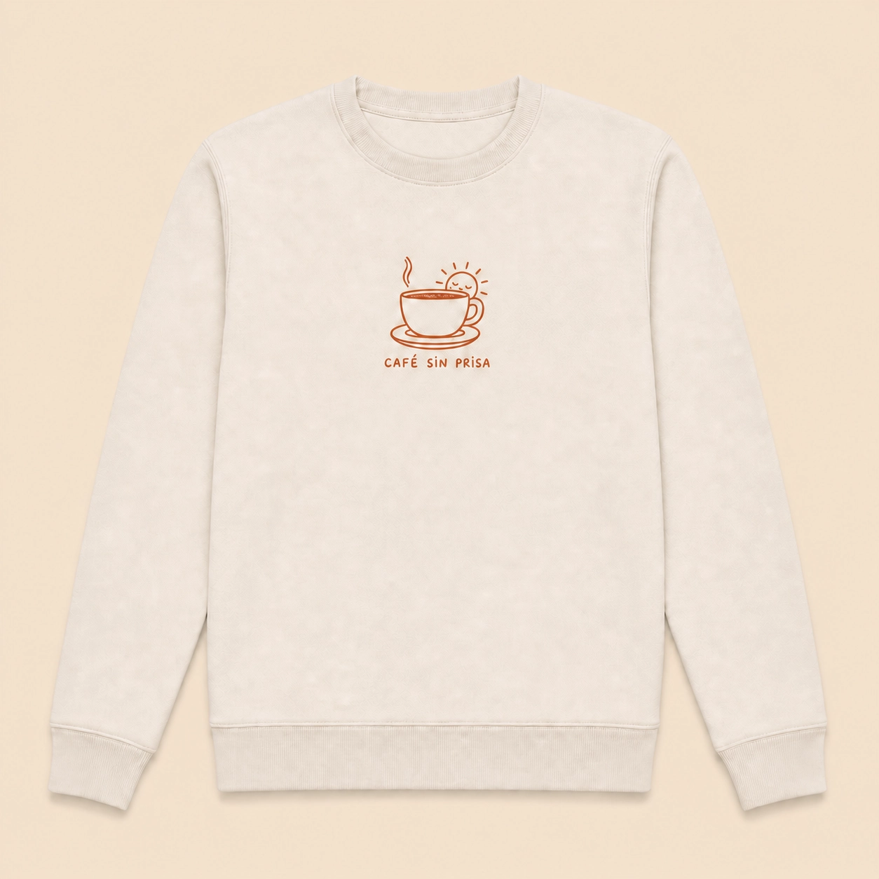 Ilustración de Sudadera Café Sin Prisa