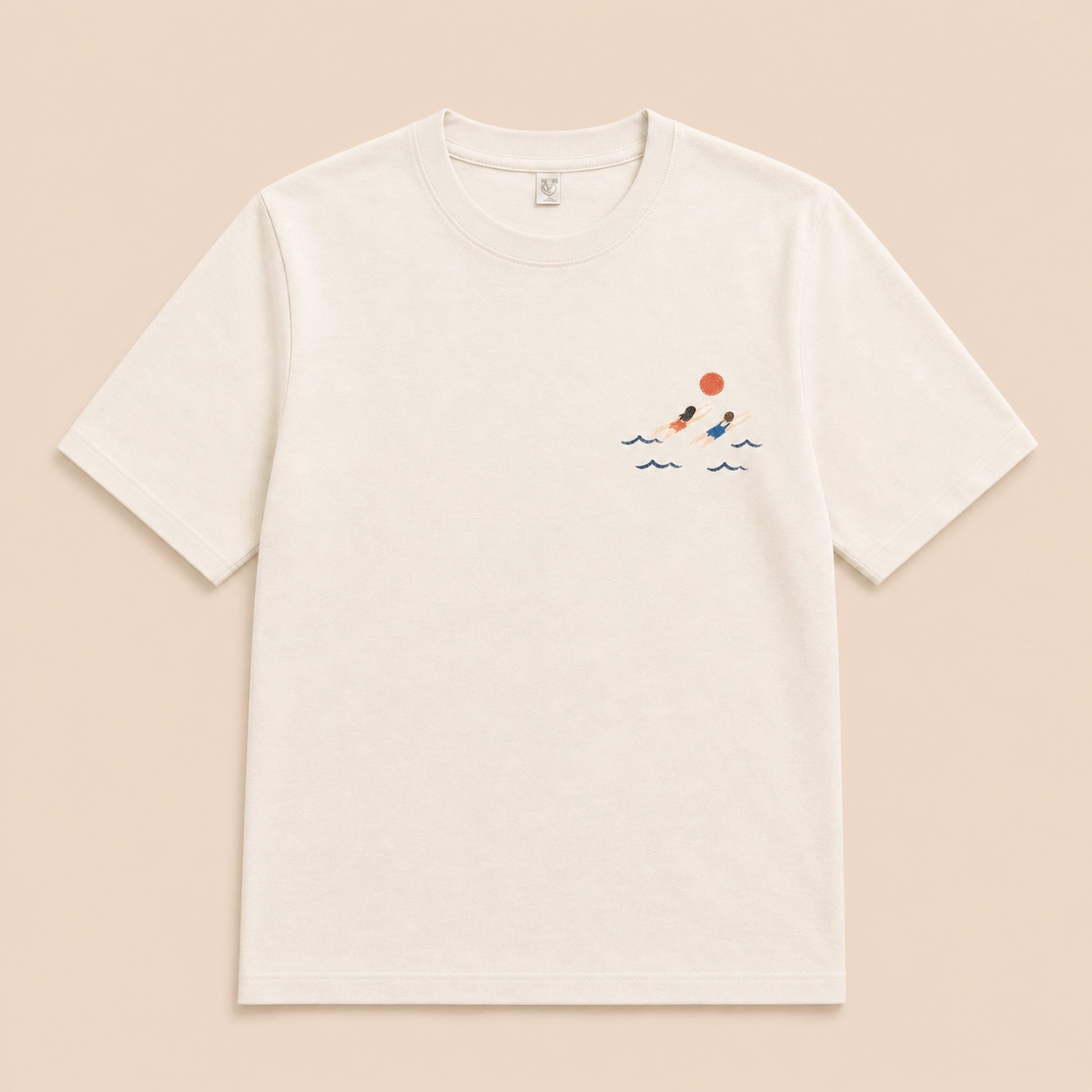 Ilustración de Camiseta En el Mar