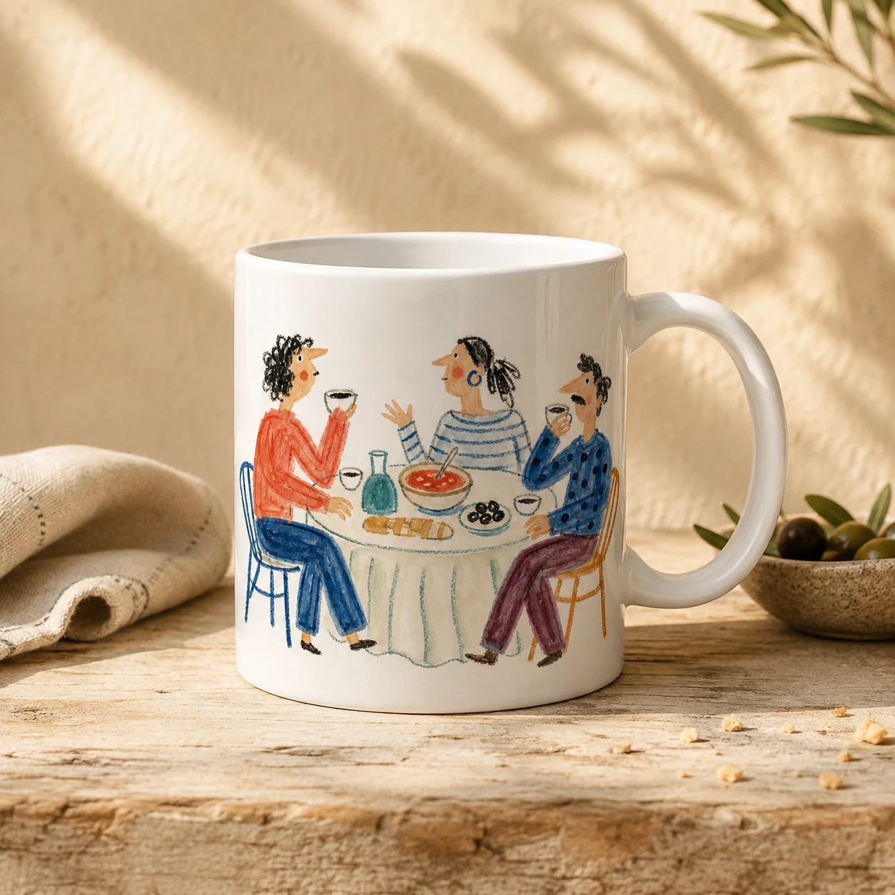 Ilustración de Taza Eterna Sobremesa