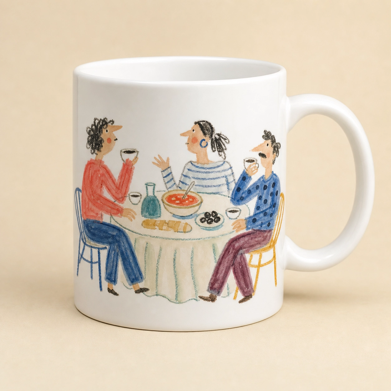 Ilustración de Taza Eterna Sobremesa