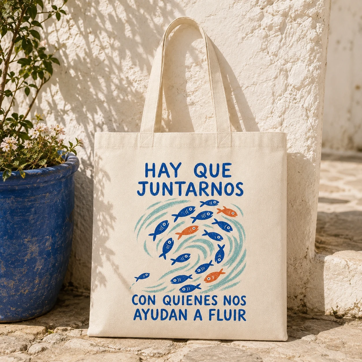 Ilustración de Tote Bag A Fluir