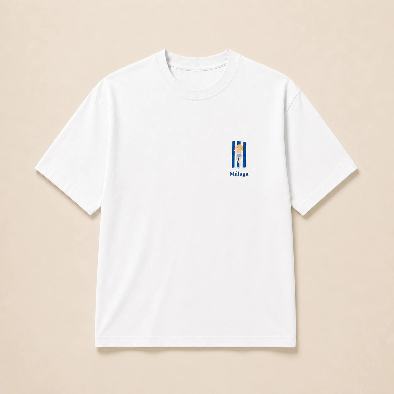 Ilustración de Camiseta Málaga al Solete