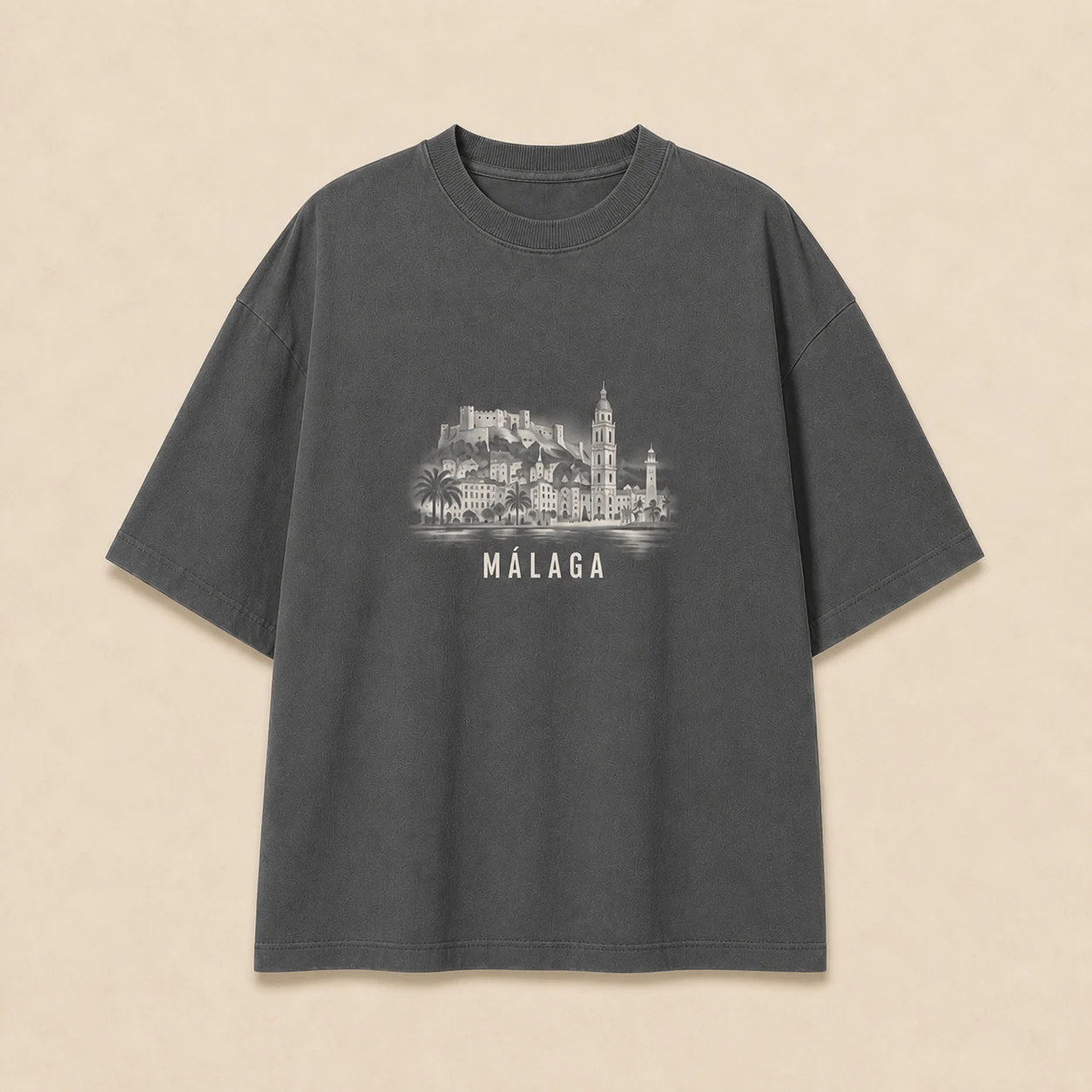 Ilustración de Camiseta Málaga