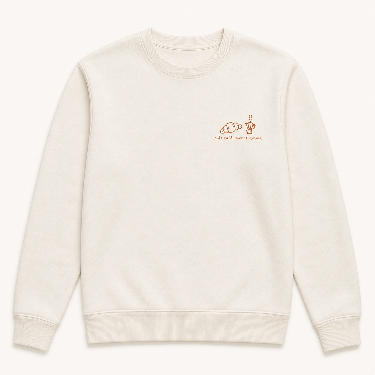 Ilustración de Sudadera Más Café, Menos Drama