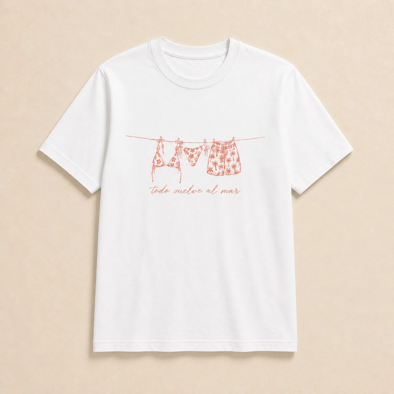 Ilustración de Camiseta Todo Vuelve al Mar